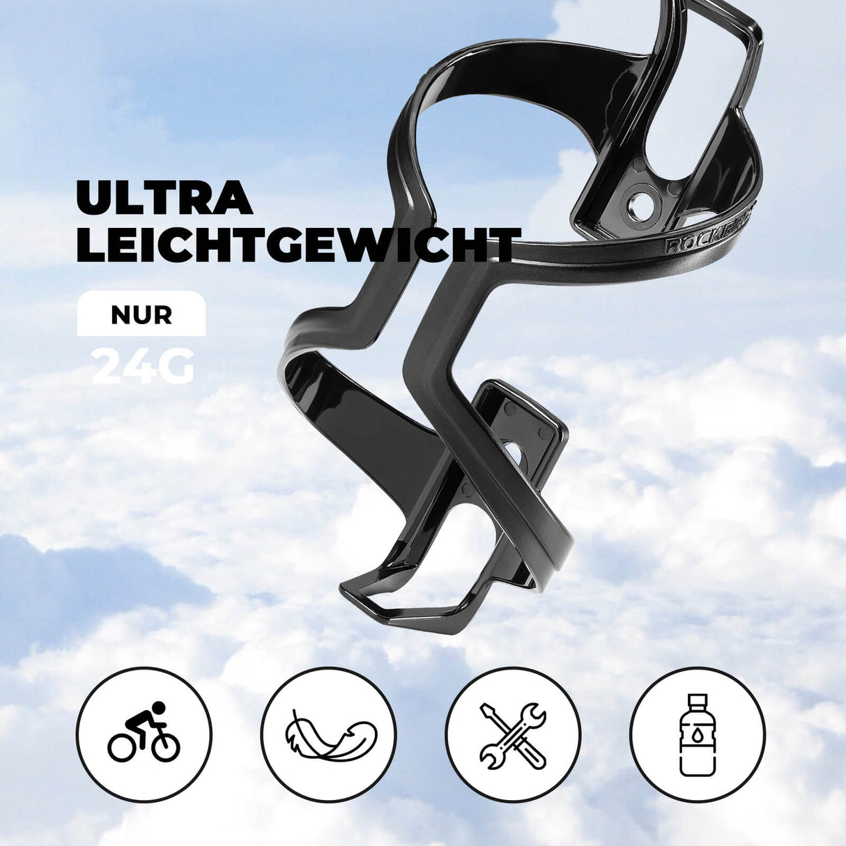 ROCKBROS Fahrrad-Flaschenhalter – 2er Pack im praktischen Set!