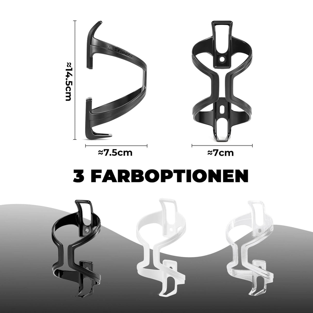 ROCKBROS Fahrrad-Flaschenhalter – 2er Pack im praktischen Set!