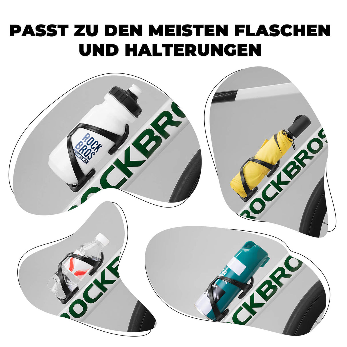 ROCKBROS Fahrrad-Flaschenhalter – 2er Pack im praktischen Set!
