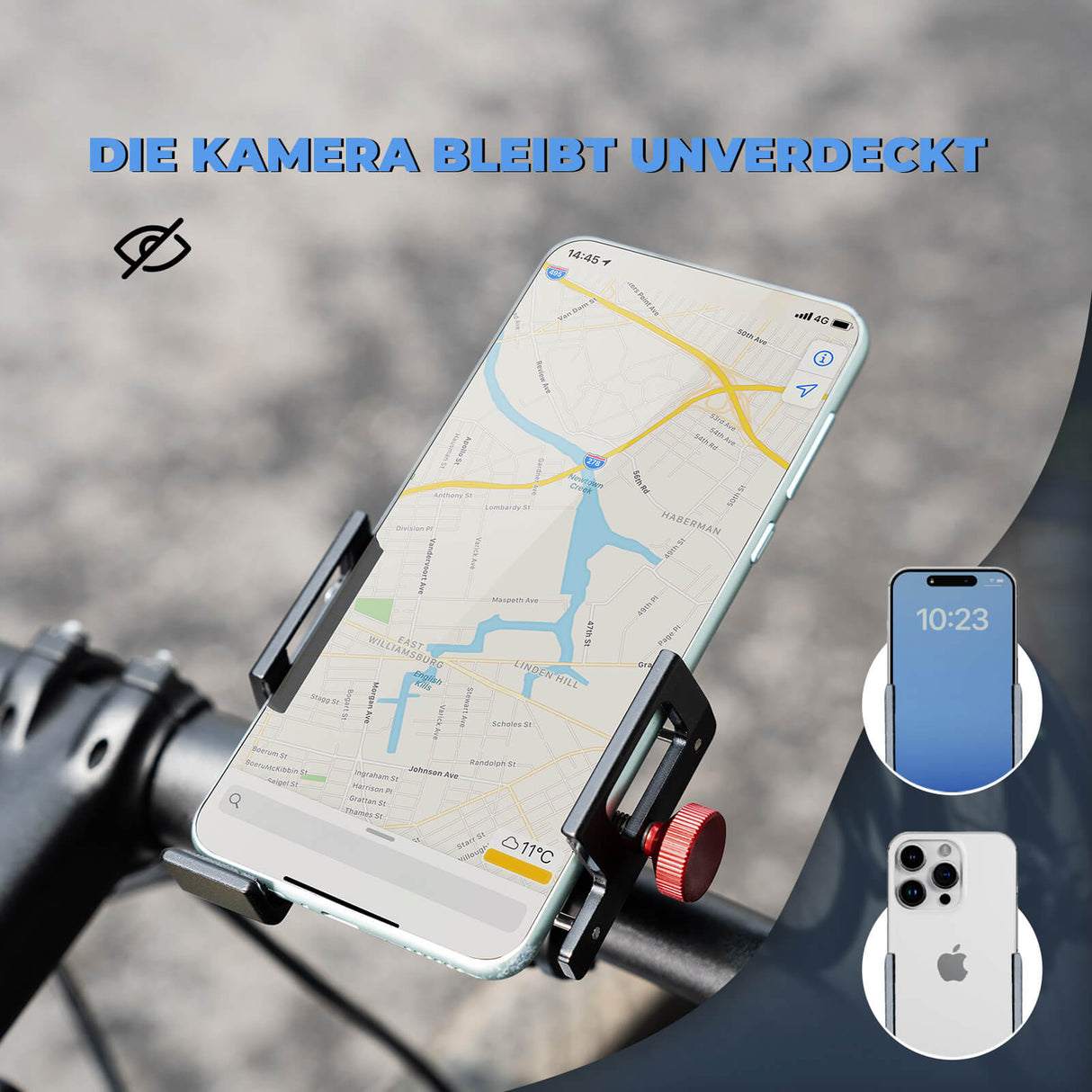 ROCKBROS Alu-Handyhalterung – Stahlhart, aber smart!