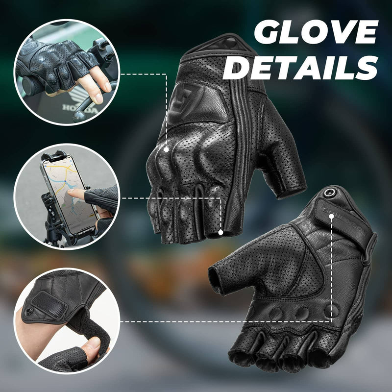 Laden Sie das Bild in Galerie -Viewer, ROCKBROS Motorradhandschuhe Winddichte Touchscreen Herren Handschuhe Schwarz