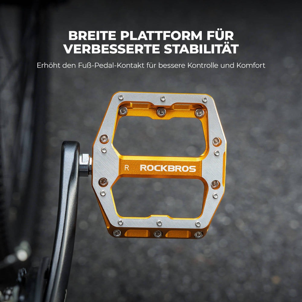 ROCKBROS Fahrradpedale – Profi-Plattform mit Anti-Rutsch-Stiften