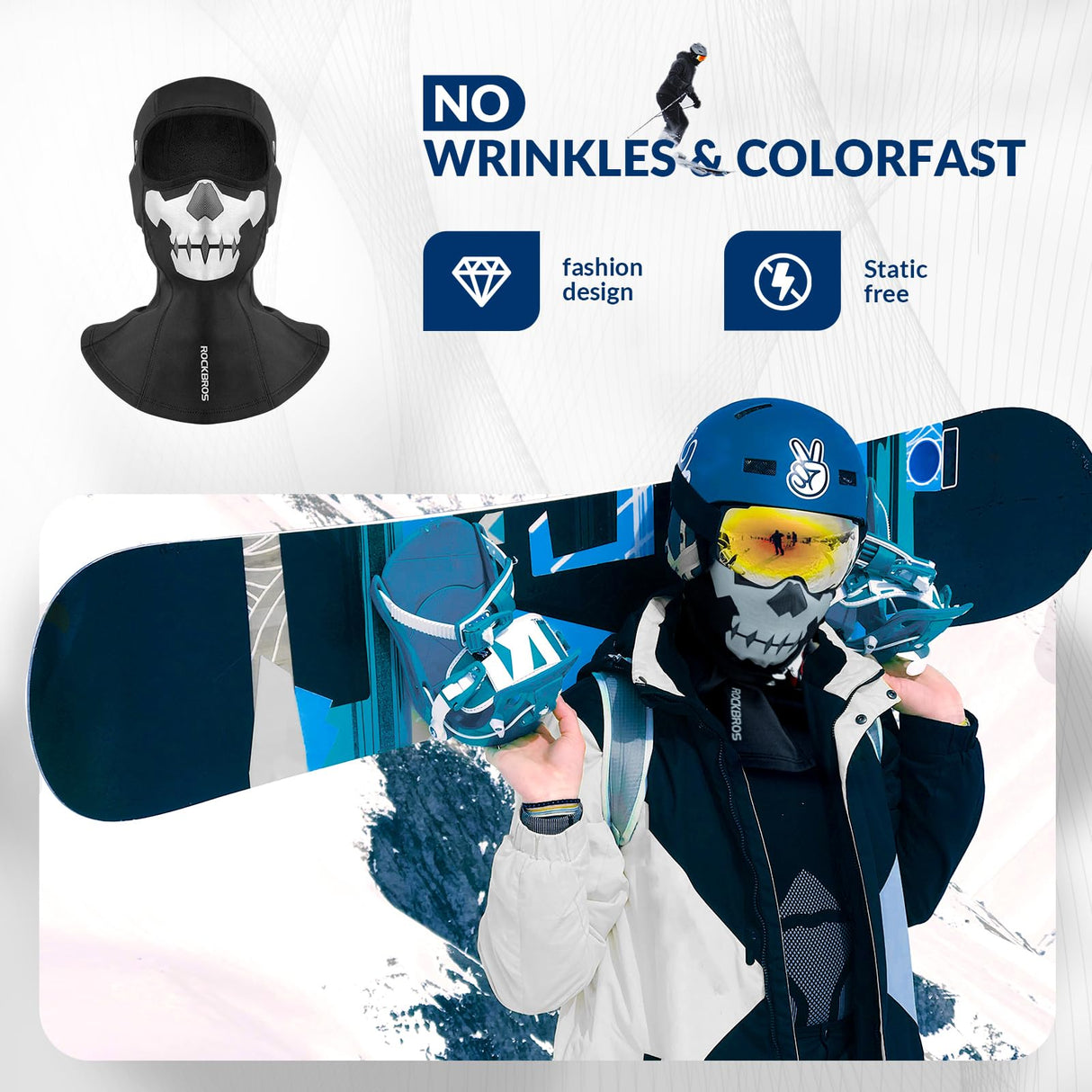 ROCKBROS Sturmhauben Fahrrad Balaclava – Outdoor Sports Winter