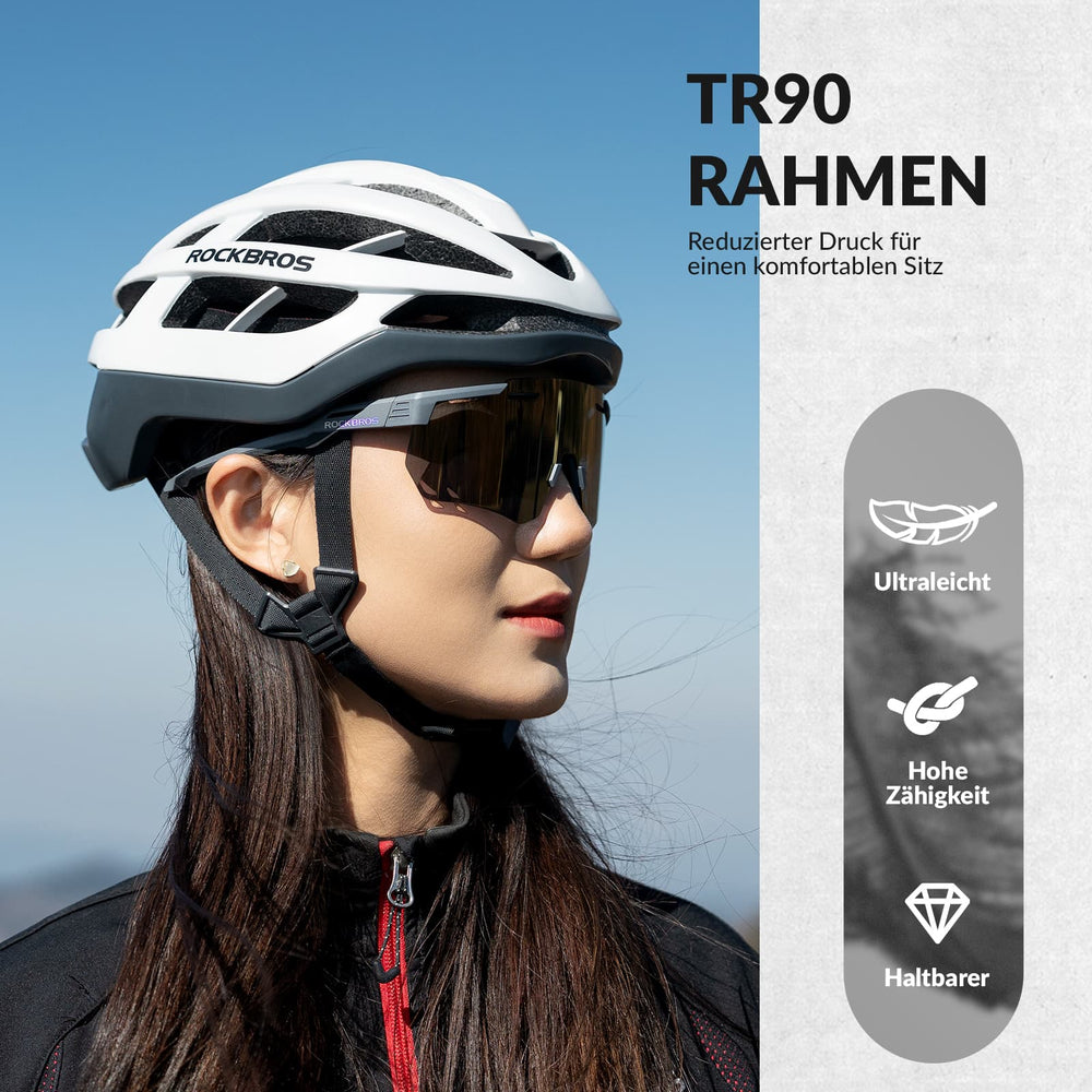 ROCKBROS Ultraleicht Fahrradbrille Polarisierte Sonnenbrille mit UV400-Schutz - ROCKBROS-EU
