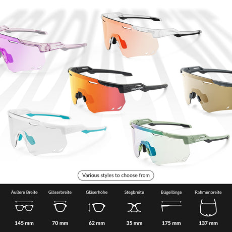 ROCKBROS Ultraleicht Fahrradbrille Polarisierte Sonnenbrille mit UV400-Schutz - ROCKBROS-EU