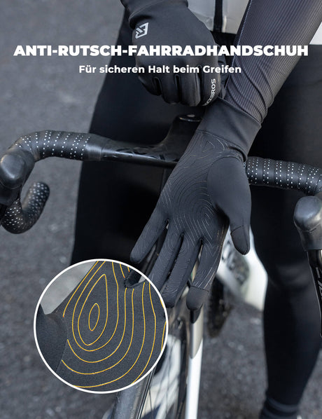 ROCKBROS Winter-Fahrradhandschuhe – Warm, sicher & griffsicher!