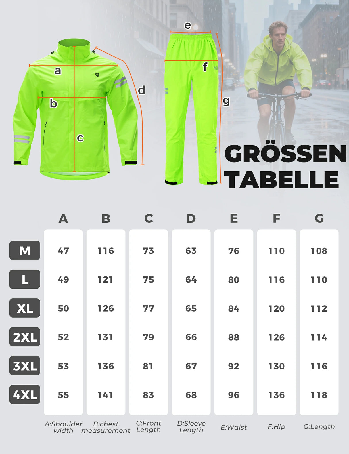 ROCKBROS Regen-Set Wasserdicht Atmungsaktiv