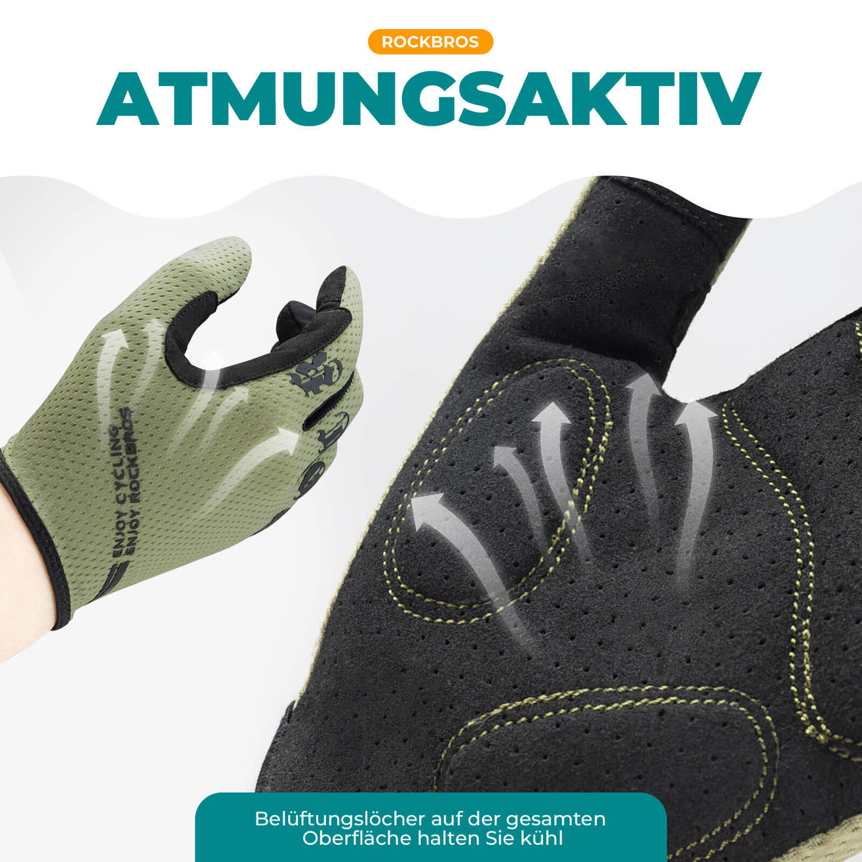 ROCKBROS Fahrradhandschuhe Vollerfinger Touchscreen Handschuhe - ROCKBROS-EU