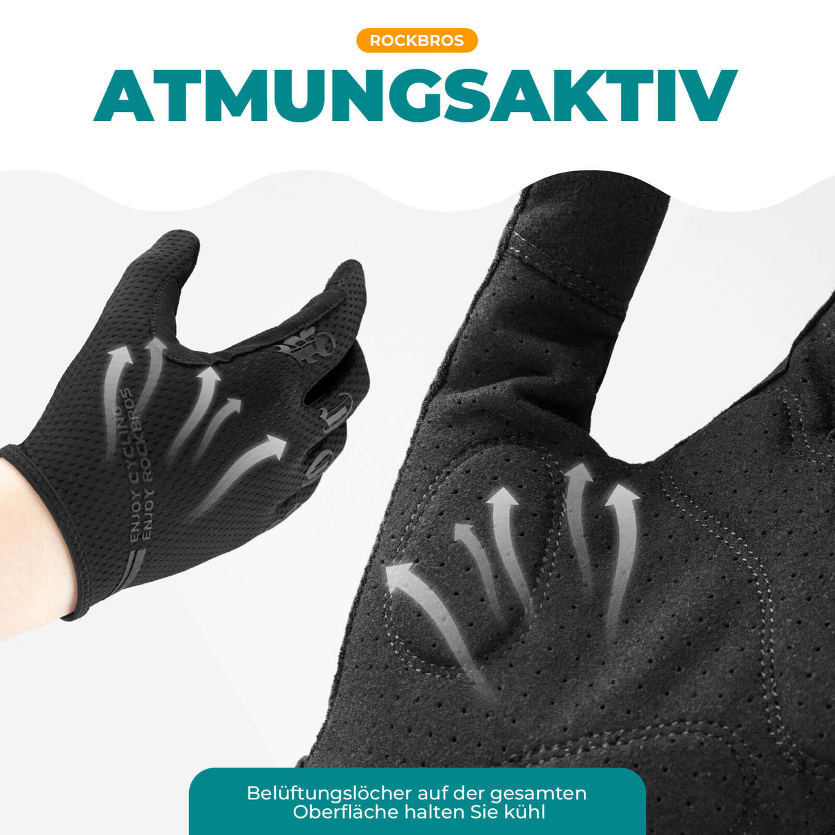 ROCKBROS Fahrradhandschuhe Vollerfinger Touchscreen Handschuhe - ROCKBROS-EU