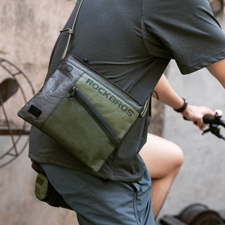ROCKBROS 2-in-1 Lenkertasche Umhängetasche mit Schultergurt 1.5L
