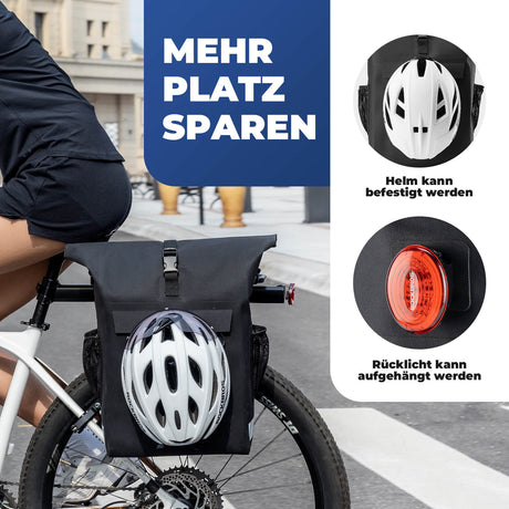 ROCKBROS 3 in 1 Fahrrad Gepäckträgertasche Rucksack Umhängetasche Wasserdicht 18L