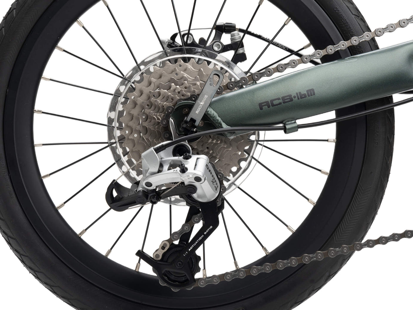 ROCKBROS ACS -Klapprad-16 Zoll 9-Gang Citybike Grün