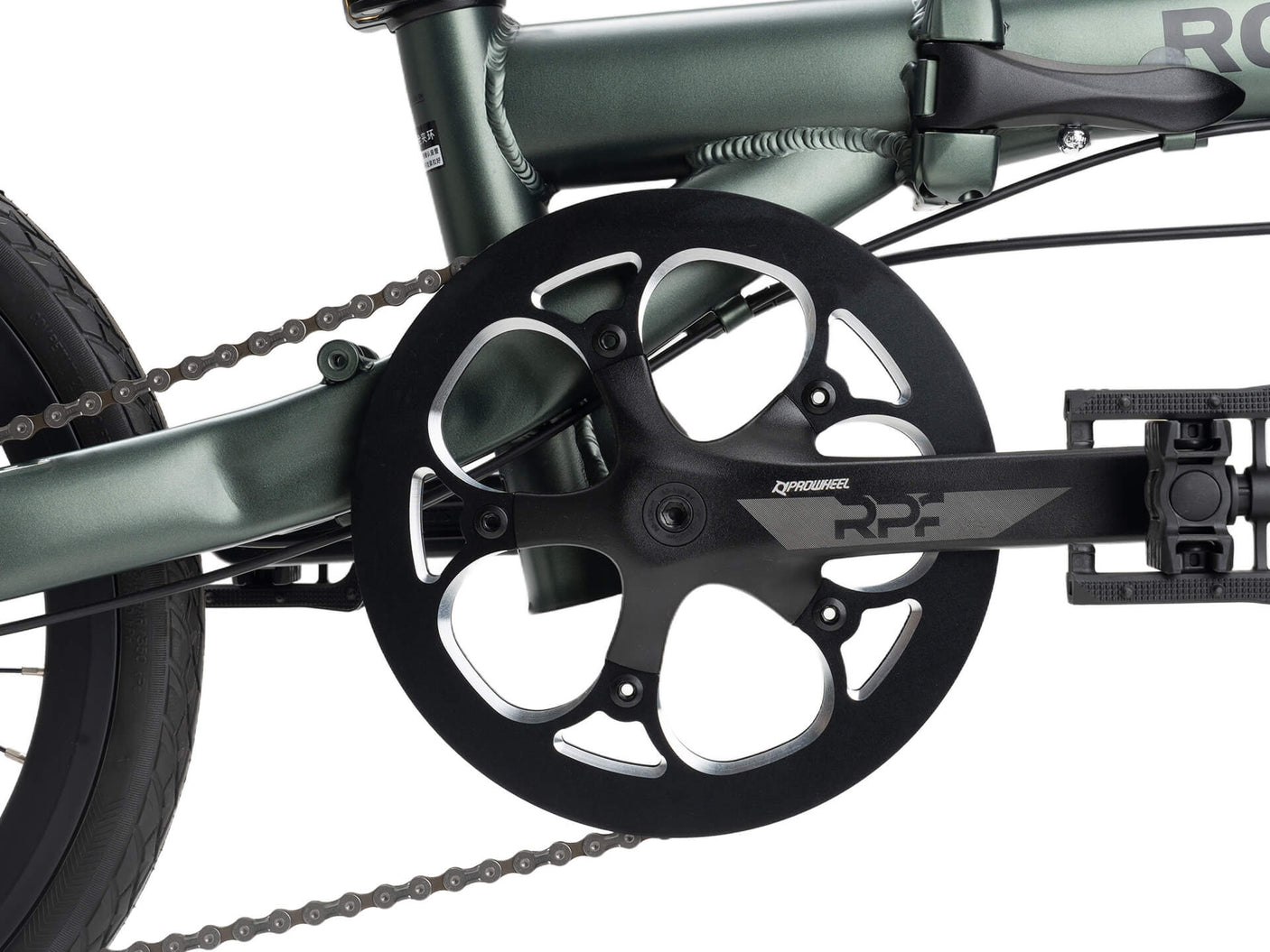 ROCKBROS ACS -Klapprad-16 Zoll 9-Gang Citybike Grün