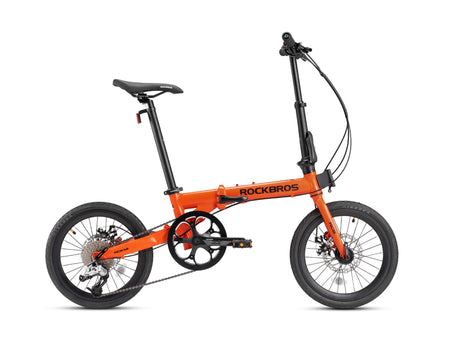 ROCKBROS ACS -Klapprad-16 Zoll 9-Gang Citybike Orange