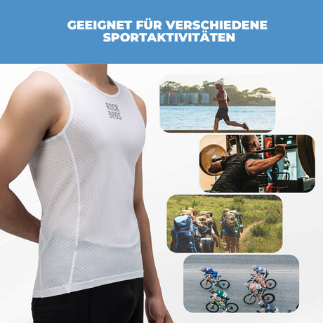 ROCKBROS Ärmellos Unterwäsche Unterhemd Fahrradtrikot Atmungsaktiv Schnelltrocknend