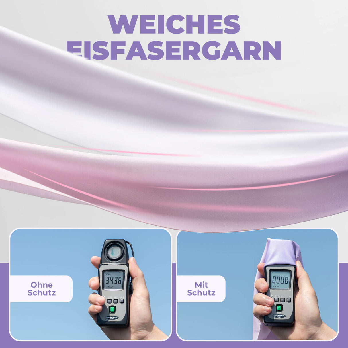 ROCKBROS Armlinge Arm Sleeve Sonnenschutz Kühles Gefühl Schnelltrocknend - Lila