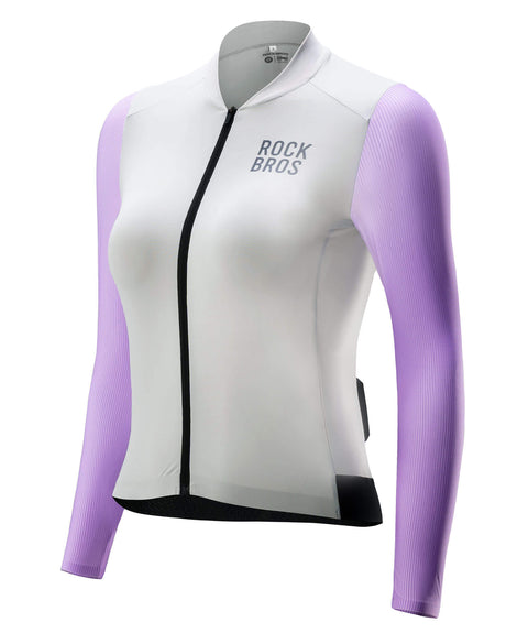 Damen Langarm-Radtrikot Fahrrad Jersey für MTB & Rennrad - ROCKBROS-EU