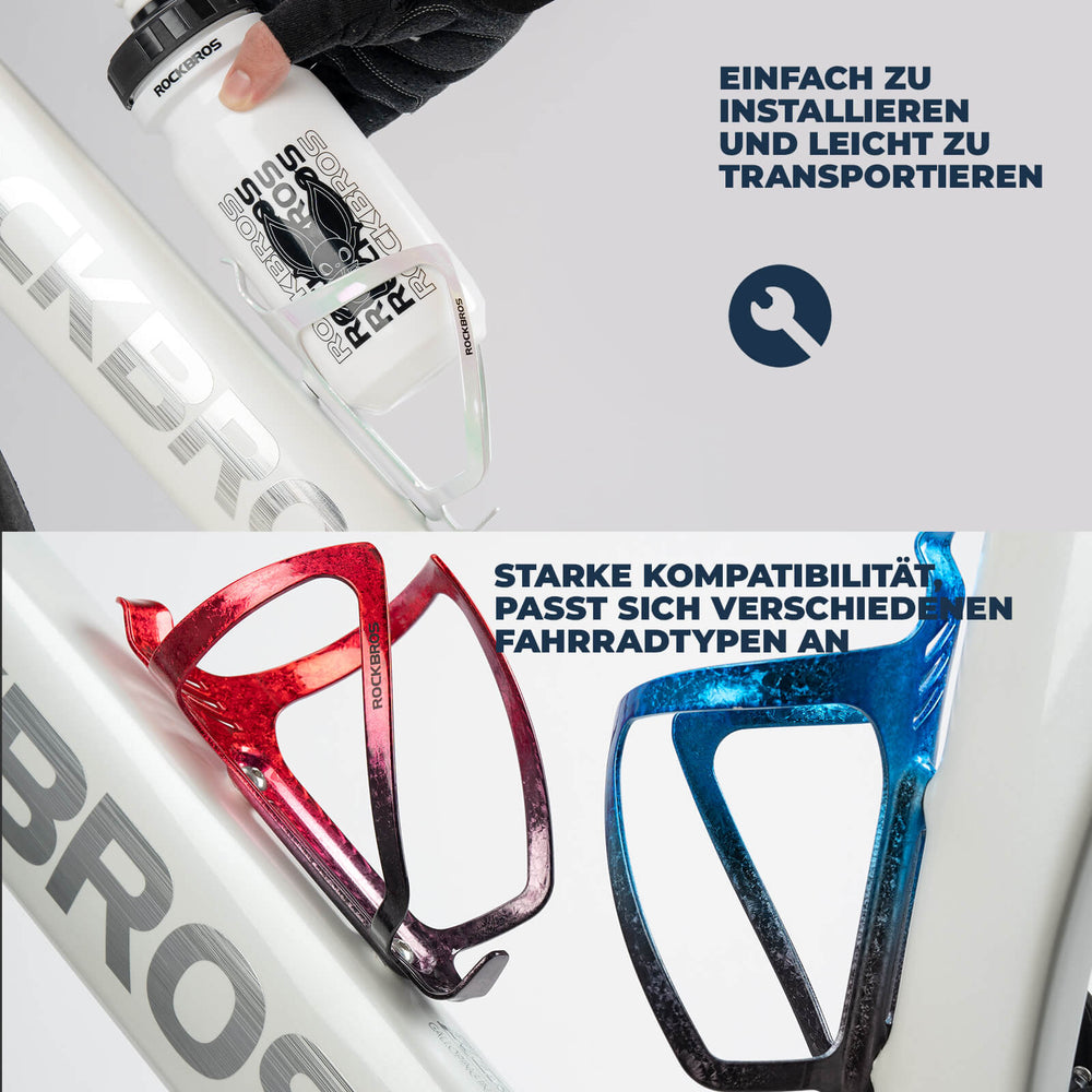 ROCKBROS Fahrrad Flaschenhalter Getränkehalter Robust aus Alu Leicht