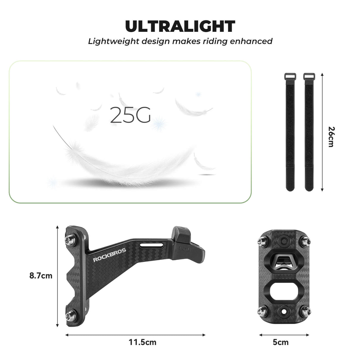 ROCKBROS Fahrrad Flaschenhalter Nahtlos Doppelt Einstellbar Halterung
