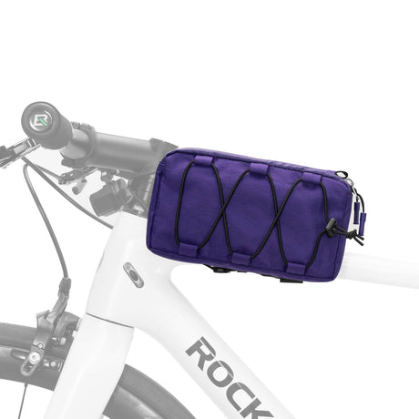 ROCKBROS Fahrrad Oberrohrtasche Rahmentasche mit Schultergurt-Lila