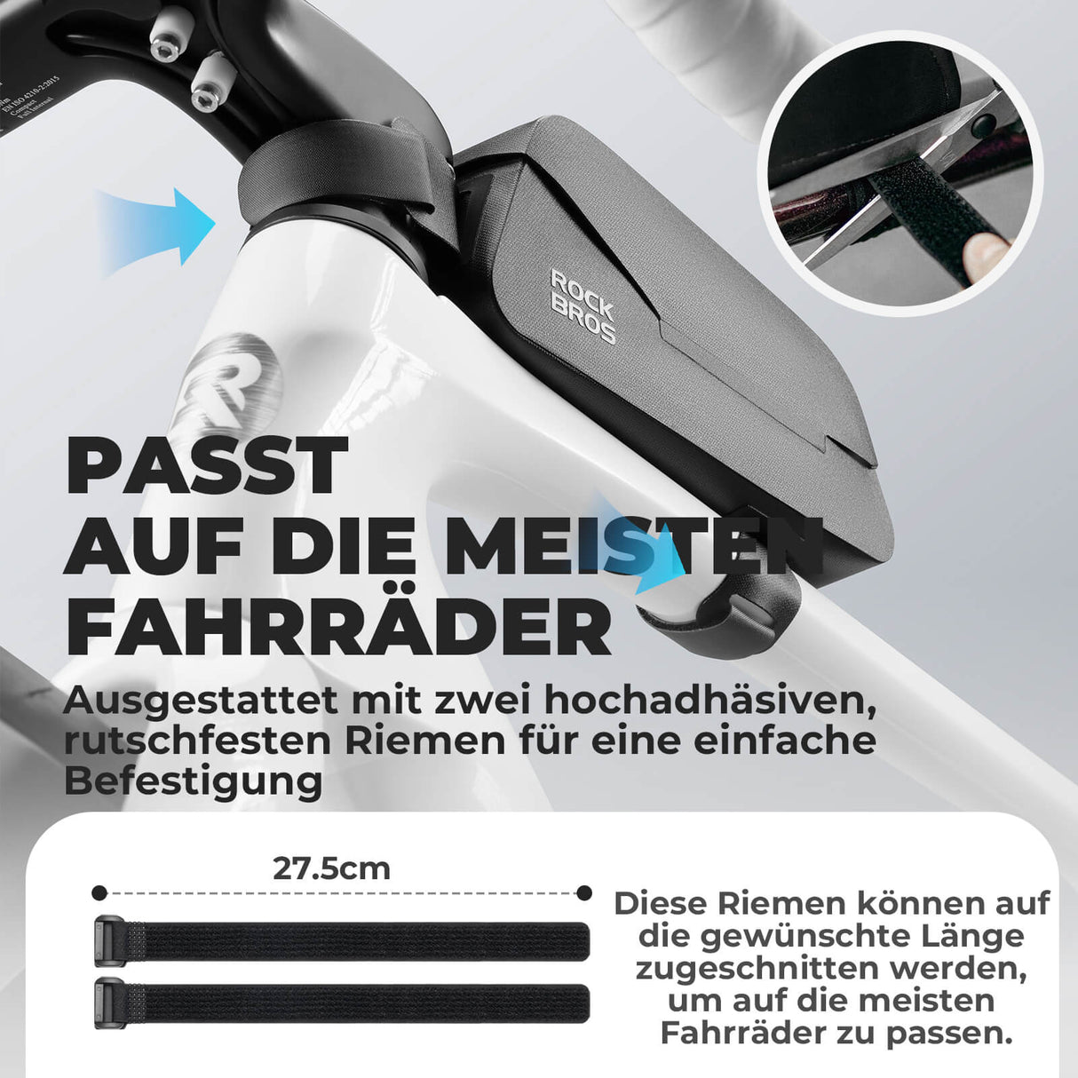 Magnetische Oberrohrtasche 100% Wasserdicht - ROCKBROS-EU