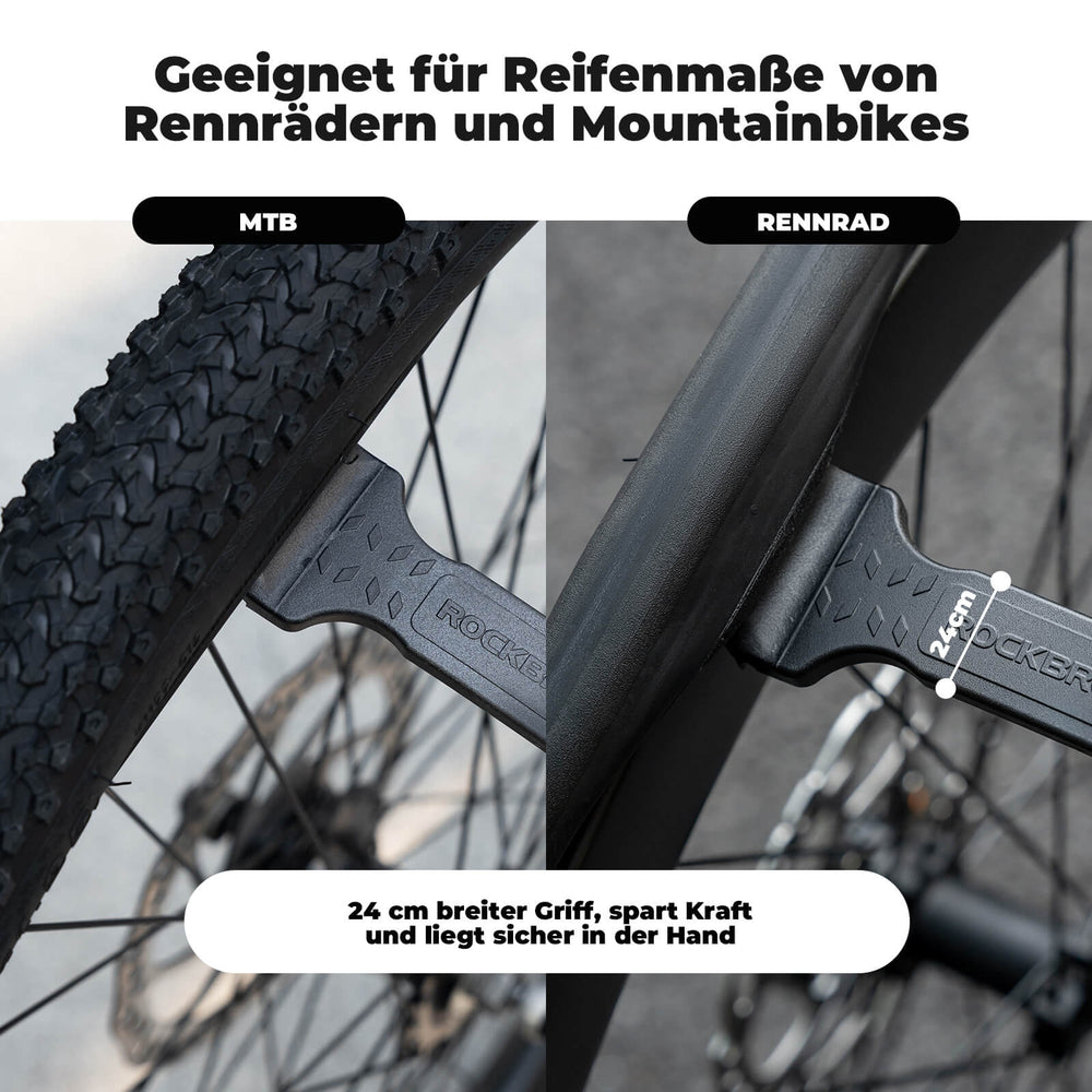 Fahrrad 2-IN-1 Reifenheber Fahrradwerkzeug Tragbar - ROCKBROS-EU