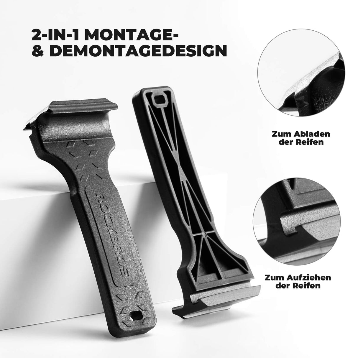 Fahrrad 2-IN-1 Reifenheber Fahrradwerkzeug Tragbar - ROCKBROS-EU