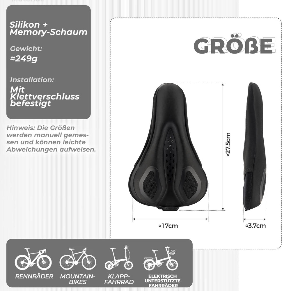 ROCKBROS Fahrrad Sattelbezug Wasserdicht Fahrradsattel Überzug Atmungsaktiv
