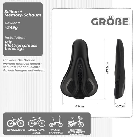 ROCKBROS Fahrrad Sattelbezug Wasserdicht Fahrradsattel Überzug Atmungsaktiv