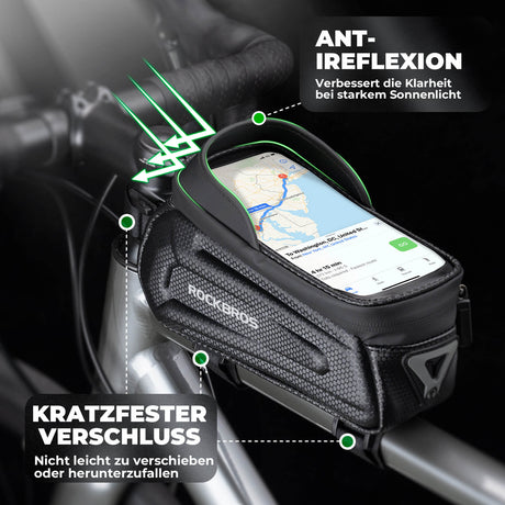ROCKBROS Fahrrad Wasserdicht Handytasche mit Touchscreen B68 Kleine Version