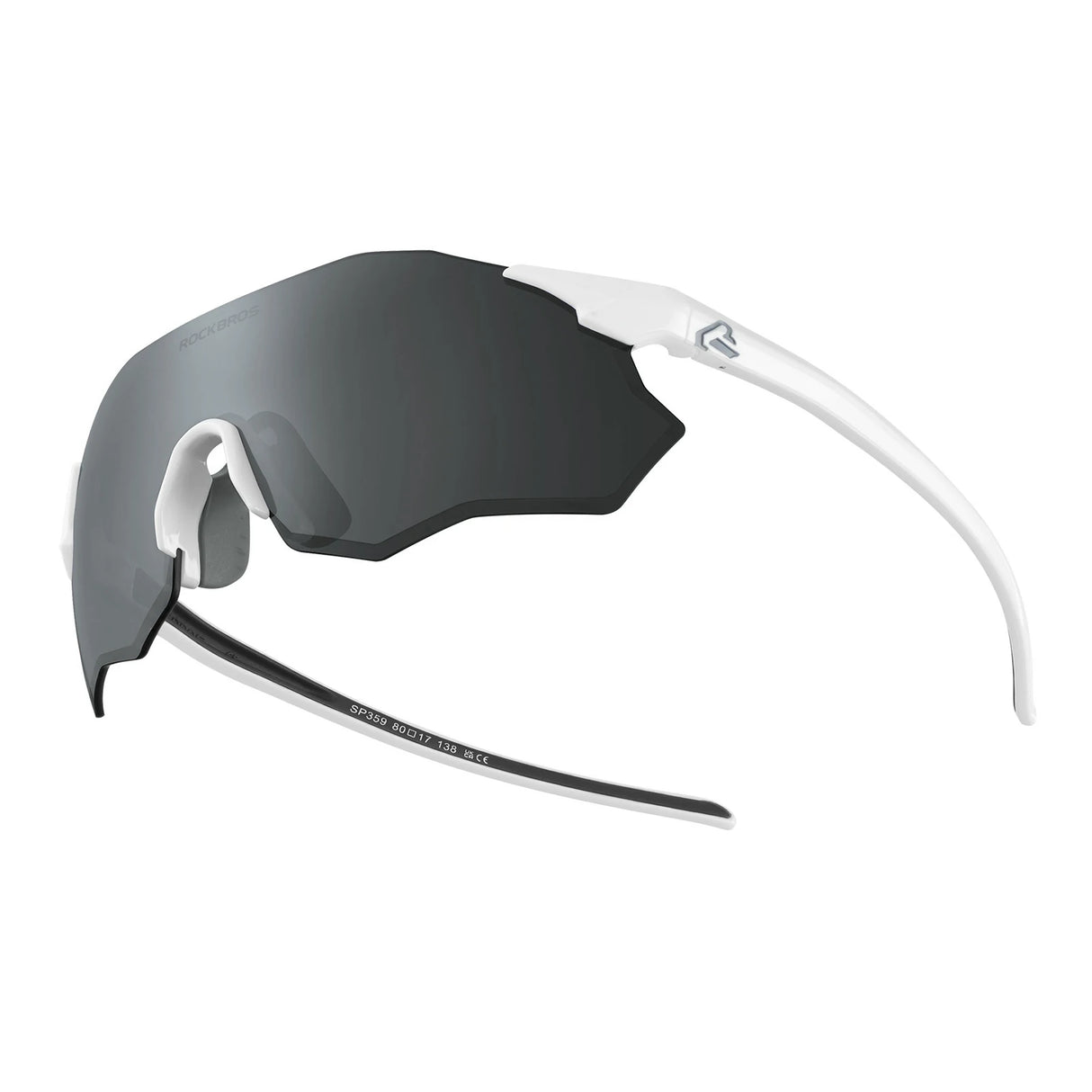 ROCKBROS Fahrradbrille Selbsttönend/Polarisiert UV400-Schutz Ohne Rahmen Unisex-Schwarz-Gold/Polarisiert