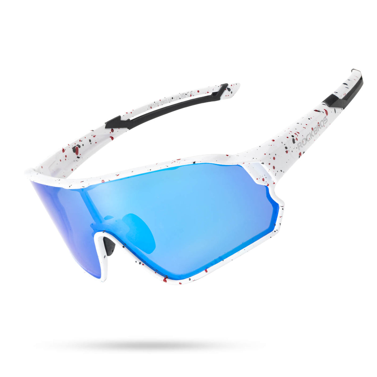 ROCKBROS Fahrradbrille Sonnenbrille Photochrom/Polarisiert UV400 Ultraleicht-Polarisiert - Blau-Weiß