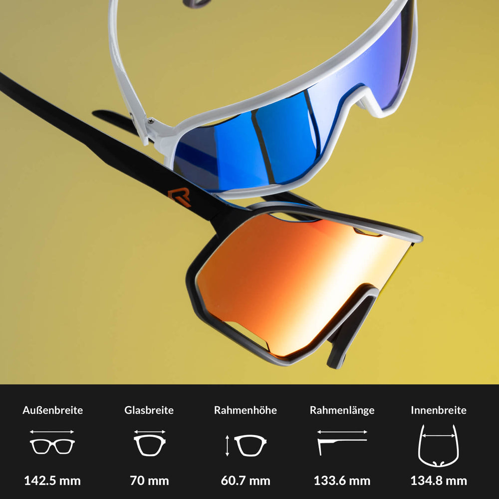 ROCKBROS Fahrradbrille Selbsttönende UV-Schutz Wechsel-Nasenpads Damen/Herren