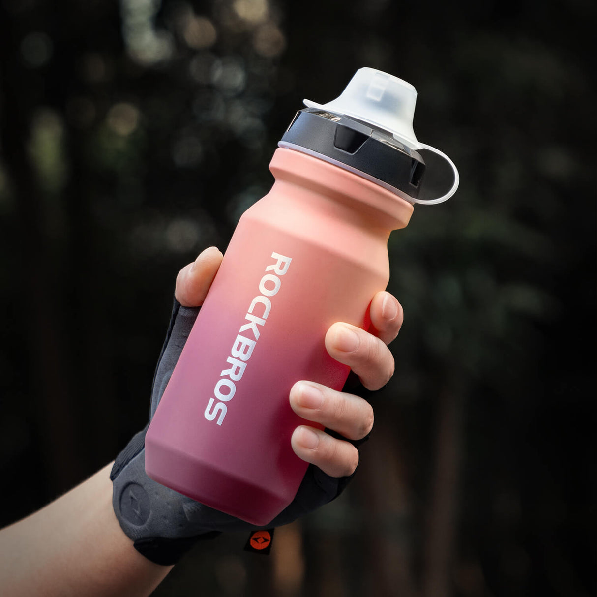 ROCKBROS Fahrradflasche mit auslaufsicherem Pull-Top-Verschluss 600/750ml