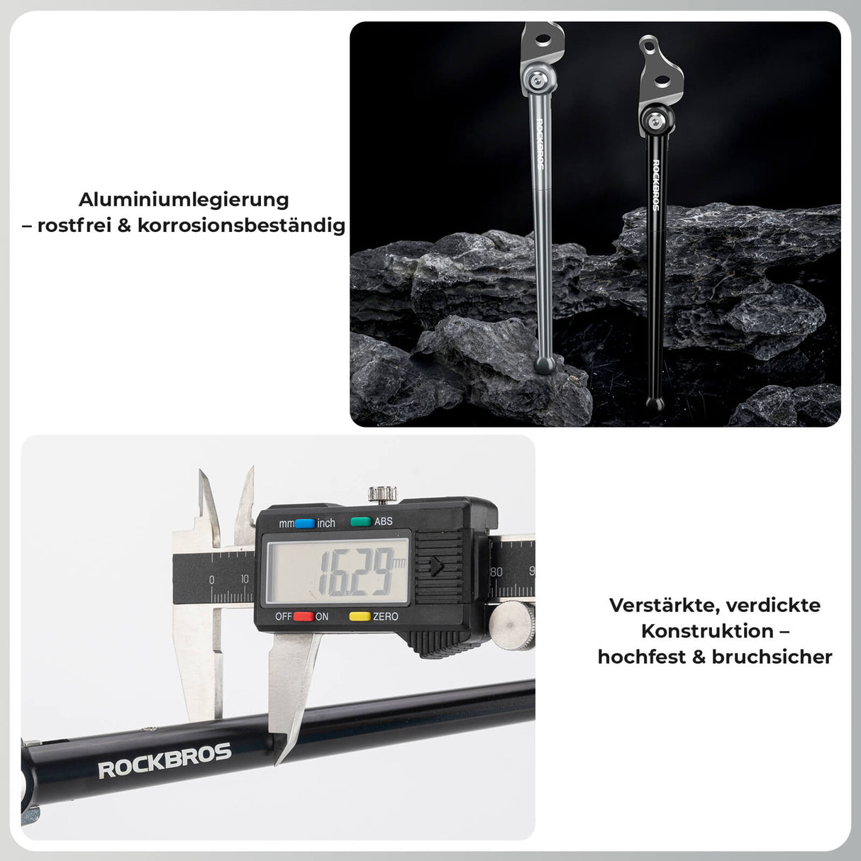 ROCKBROS Fahrradständer für Falträder Seitenständer für Brompton 16 Zoll