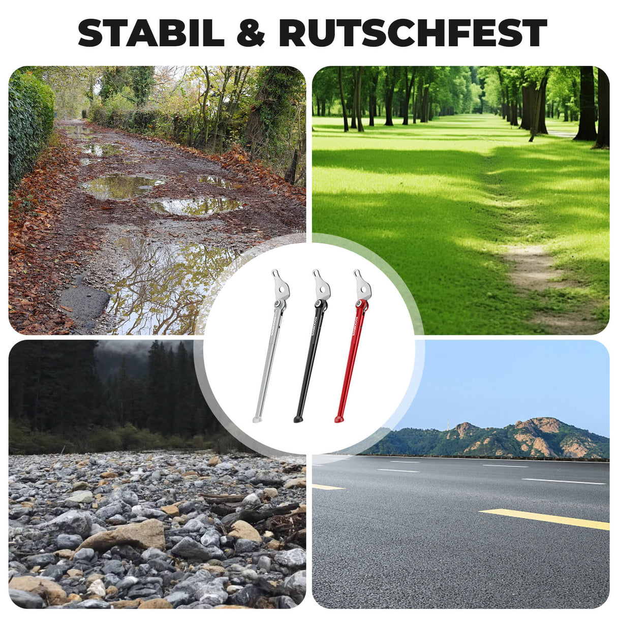 ROCKBROS Fahrradständer für Falträder Seitenständer für Brompton 16 Zoll