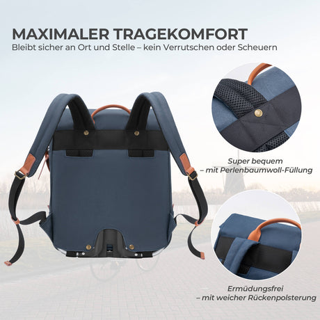 ROCKBROS Fahrradtasche Multifunktionale Lenkertasche für Brompton 7.7L+0.6L