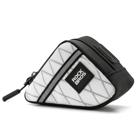 ROCKBROS Fahrradtasche Rahmentasche Dreiecktasche für Brompton-TYP2-Weiß