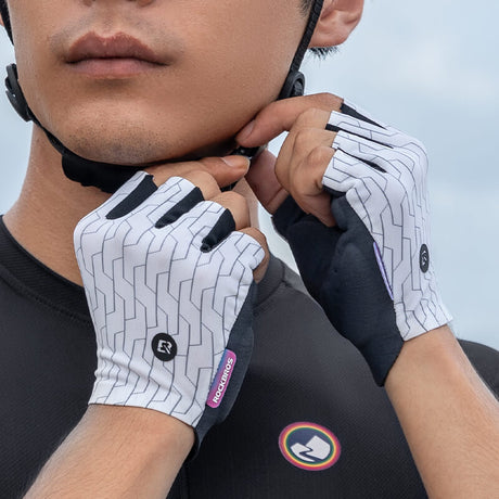 Halbfinger Fahrradhandschuhe Atmungsaktiv Stoßdämpfung Sommer - ROCKBROS-EU