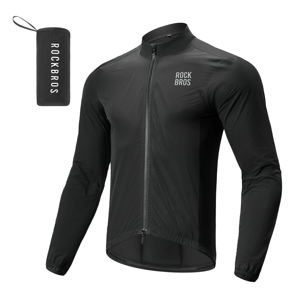 ROCKBROS Herren Leichte Fahrradjacke Multifunktional Winddicht Atmungsaktiv Frühling/Sommer