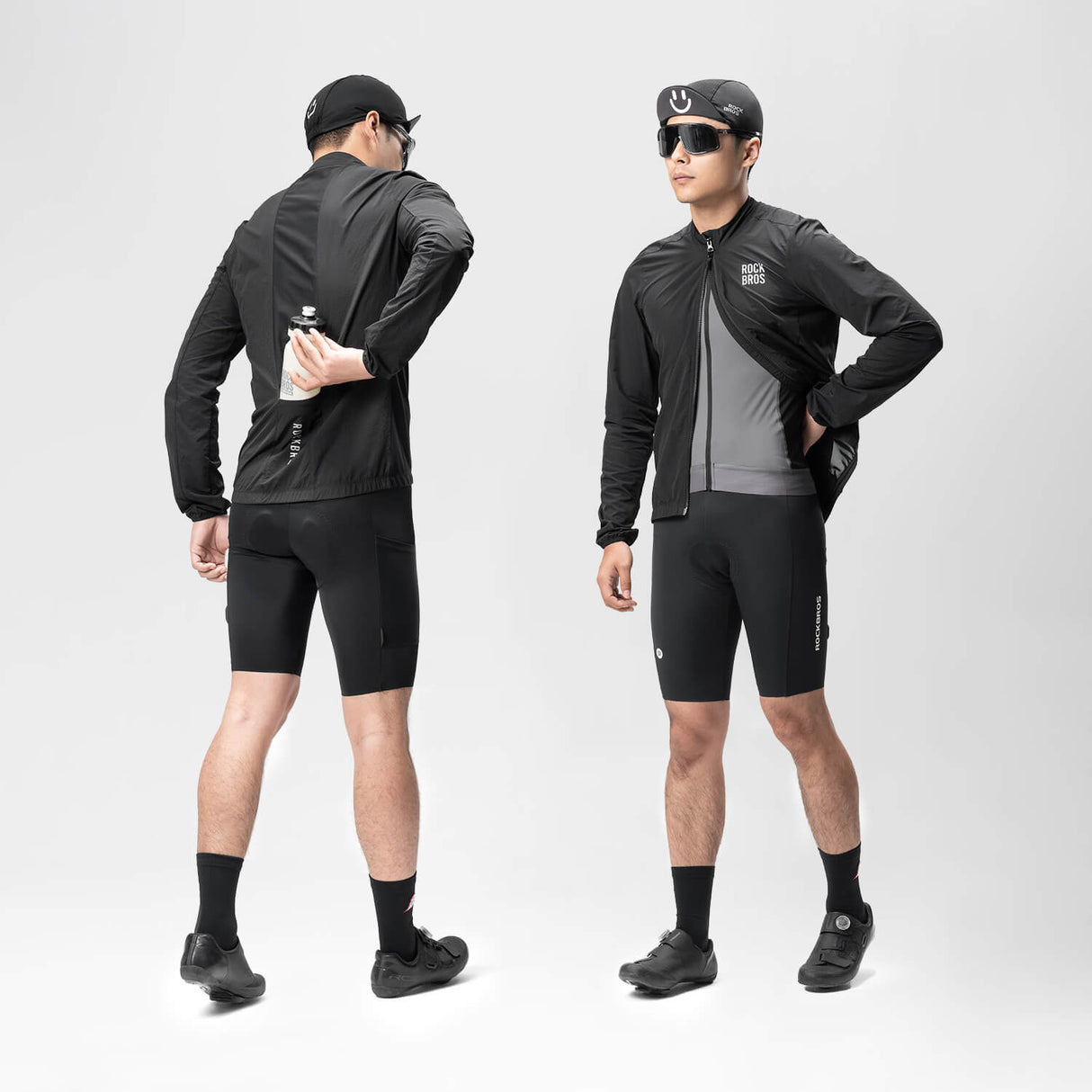 ROCKBROS Herren Leichte Fahrradjacke Multifunktional Winddicht Atmungsaktiv Frühling/Sommer