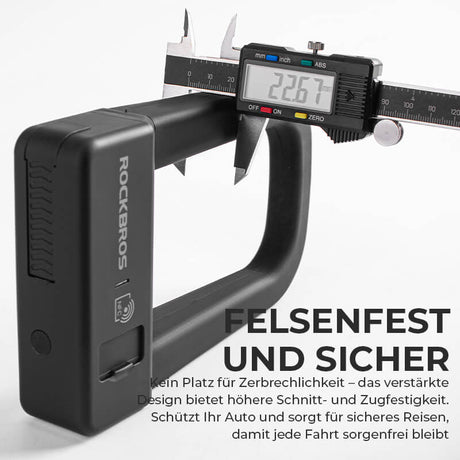 ROCKBROS Intelligentes NFC Fahrradschloss Wasserdicht Lange Akkulaufzeit für Motorrad/Fahrrad