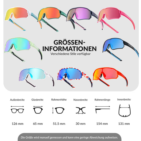 ROCKBROS Kinder Fahrradbrille UV400-Schutz Polarisierte Sonnenbrille - ROCKBROS-EU