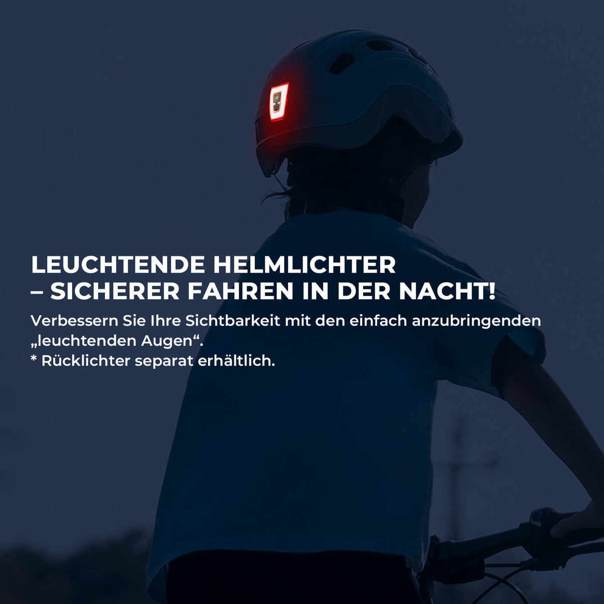 ROCKBROS Kinderhelm Fahrradhelm Rücklicht-Kompatibel 54–58cm 6–18 Jahre