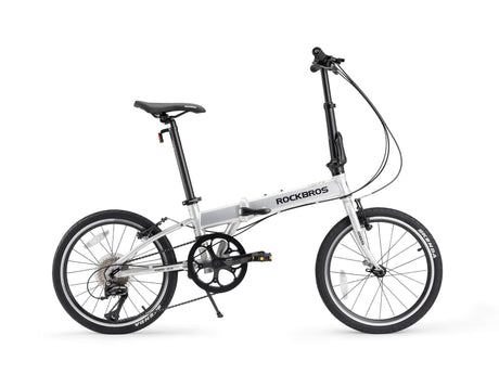 ROCKBROS MBS-Klapprad -20 Zoll 8 Gängen | Citybike-Silber