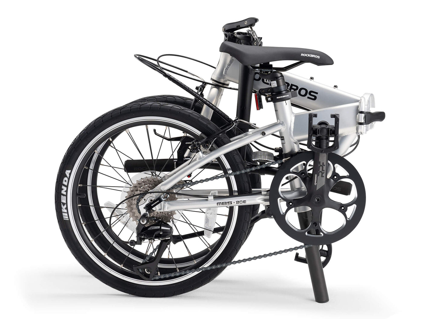 ROCKBROS MBS-Klapprad -20 Zoll 8 Gängen | Citybike-Silber