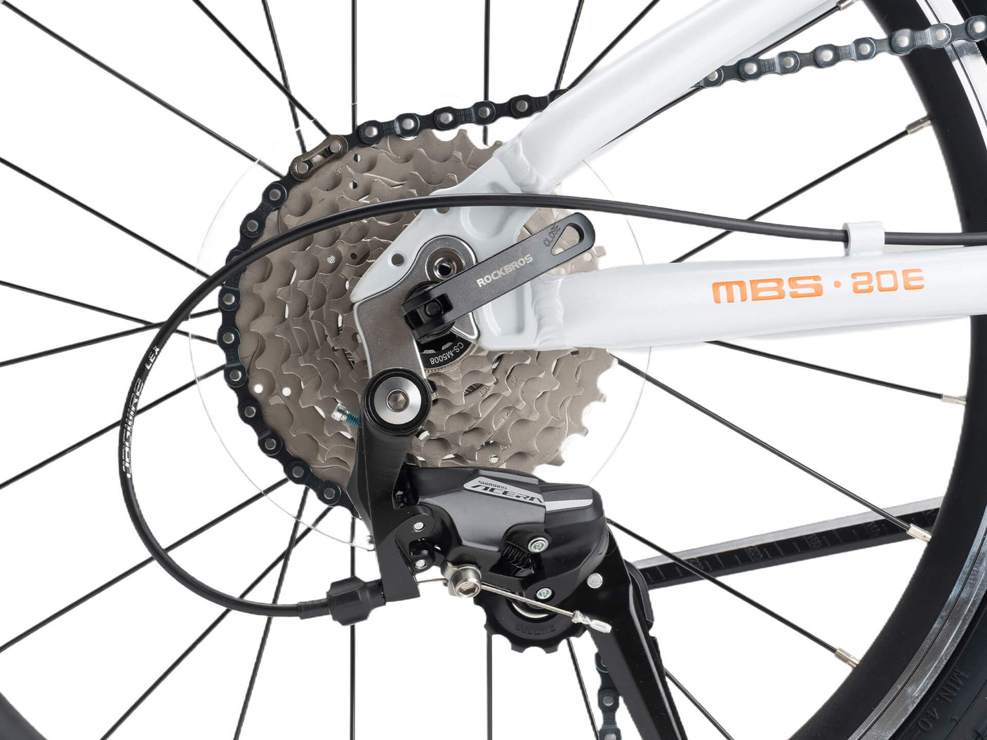 ROCKBROS MBS-Klapprad -20 Zoll 8 Gängen | Citybike-Silber