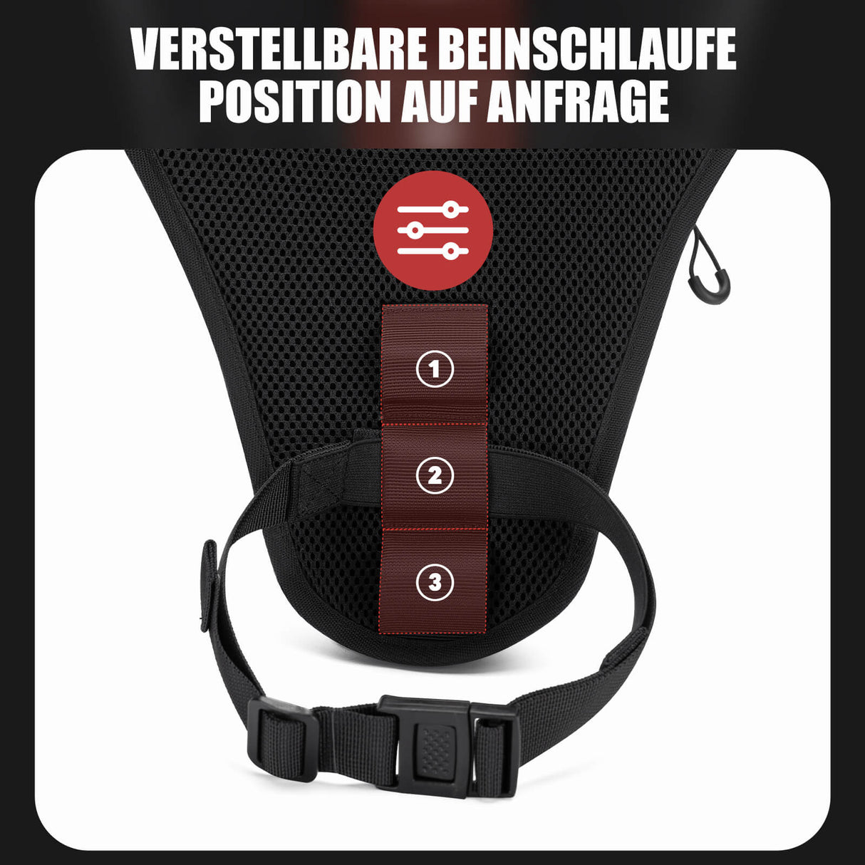 ROCKBROS Motorrad Beintasche Beinbeutel Hüfttasche mit Schultergurte