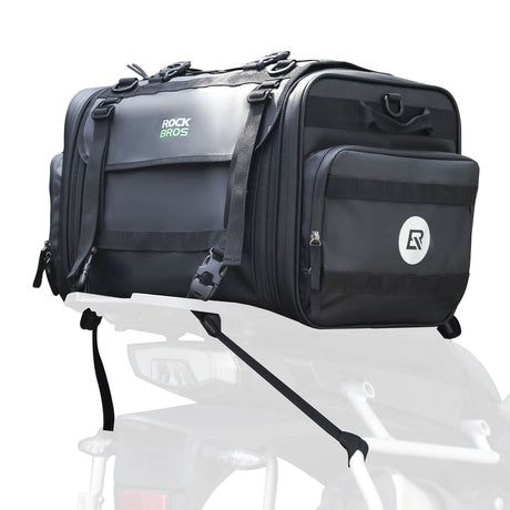 ROCKBROS Motorradtasche mit Regenshutz Gepäcktasche Reisetasche Faltbar 43-50L