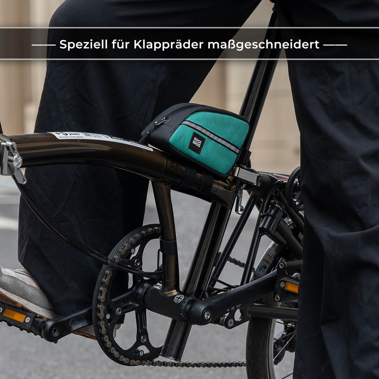 ROCKBROS Oberrohrtasche 0,8L Leicht für Klapprad Falträder 5 Farben